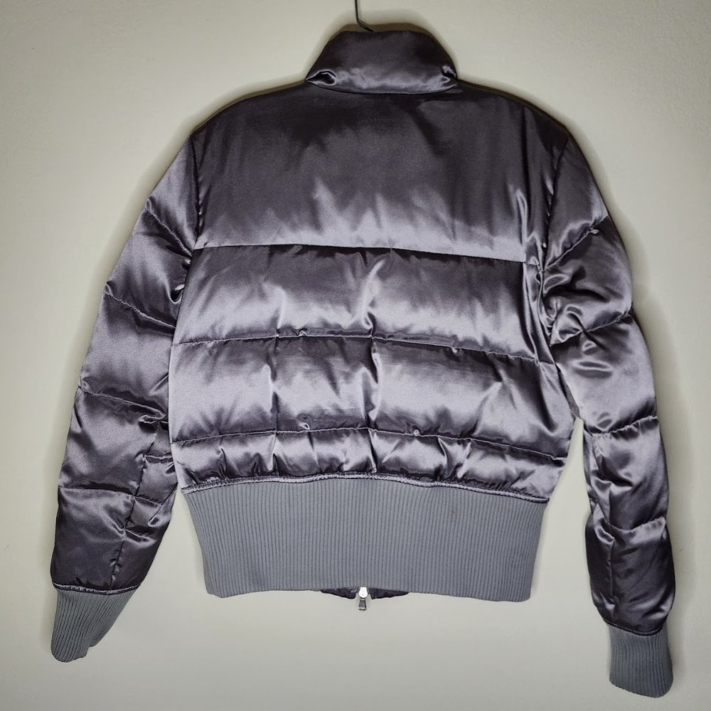 Express Puffed Silver-Grey Winter Jacket Size L W… - image 2